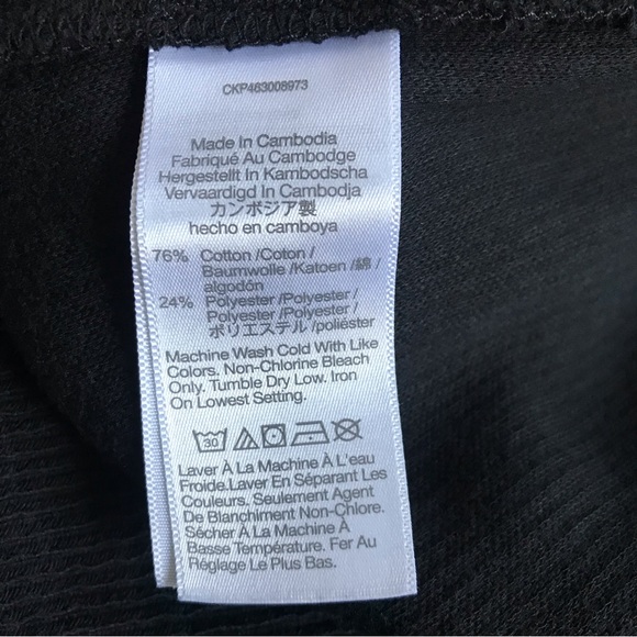 Madewell True Black Elwood Knot Front Top, XXS - Picture 6 of 7